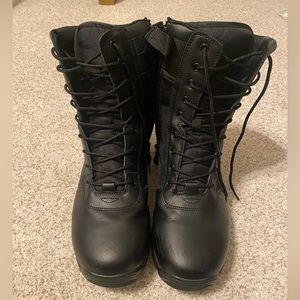 LA Police Gear Men's Core 8" Leather Side-Zip Duty Boot. US Size 12. Worn once.